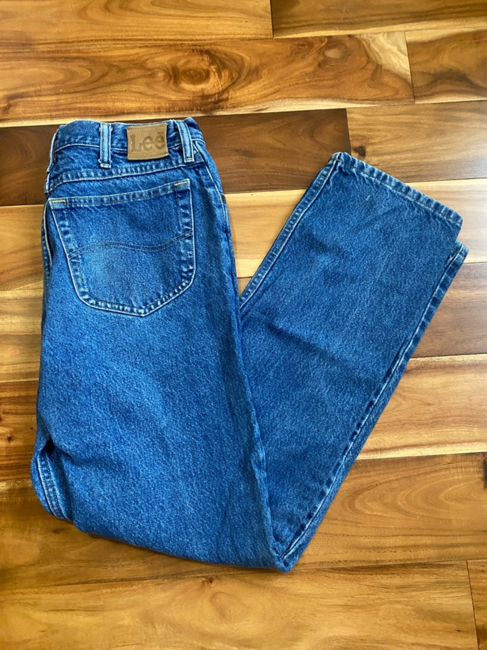 Lee Men’s Straight-Leg Blue Denim Jeans